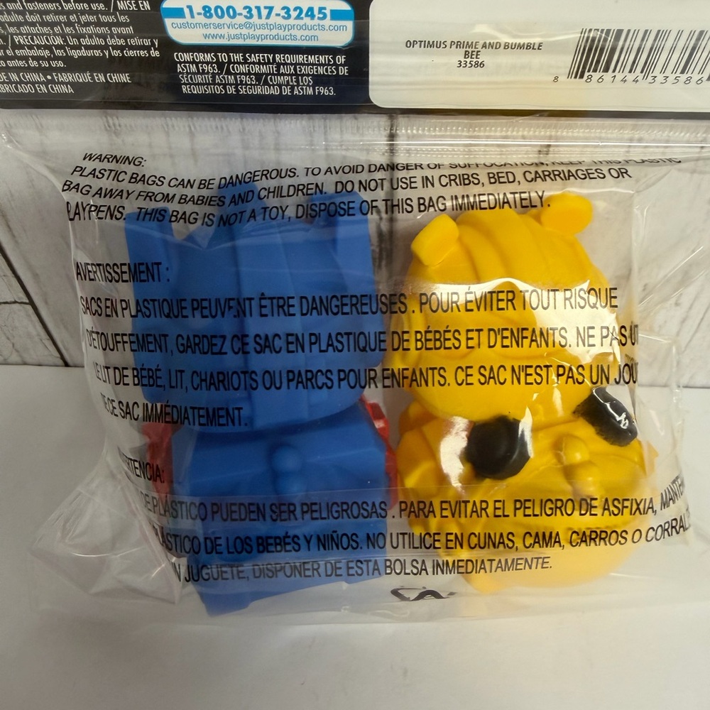 Transformers Duckalooz Rubber Ducks Optimus Prime and Bumblebee 2 Pack NWT - Picture 6 of 6